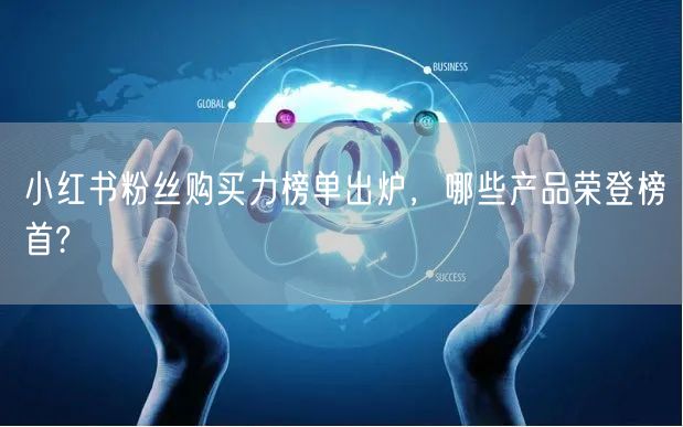 小红书粉丝购买力榜单出炉，哪些产品荣登榜首?