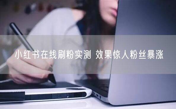 小红书在线刷粉实测 效果惊人粉丝暴涨